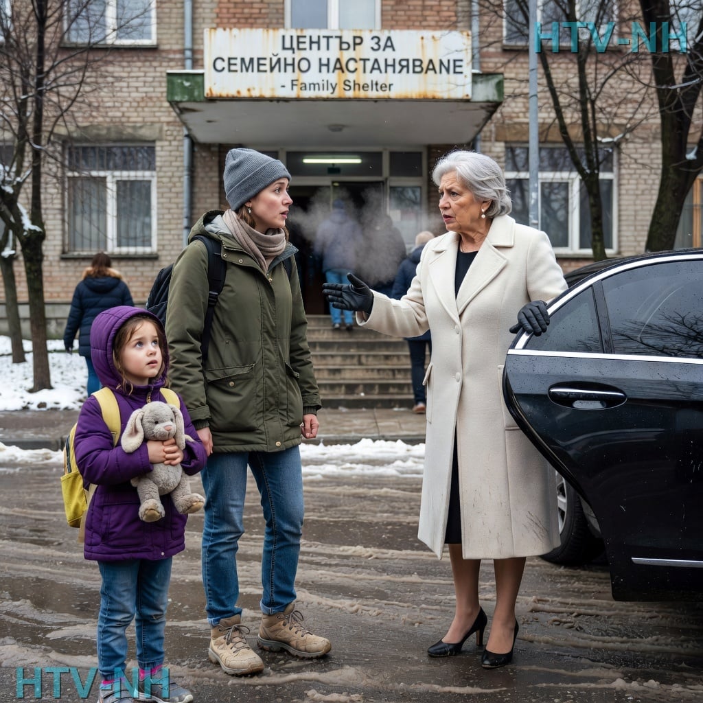 ШЕСТГОДИШНАТА МИ ДЪЩЕРА И АЗ СТОЯХМЕ ПРЕД СЕМЕЕН ПРИЮТ И СЕ КАРАХМЕ ЗА ЕДИН ЧИФТ НЕСЪВПАДАЩИ ЧОРАПИ, КОГАТО ЧЕРЕН СЕДАН СПРЯ И БОГАТАТА МИ БАБА СЛЕЗЕ.
