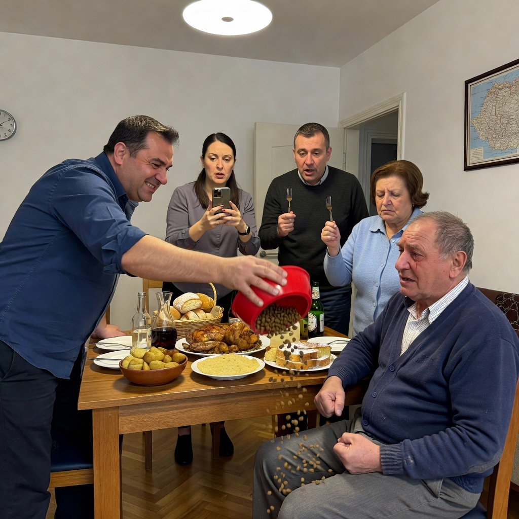 LA CINA DE 70 DE ANI, FIUL SĂU A PUS UN CASTRON CU CROCHETE ÎN FAȚA LUI ȘI A RÂS: „Mâncare pentru cei care trăiesc pe spinarea altora.” DAR ADEVĂRATUL ȘOC A VENIT CÂND A DESCHIS DOSARUL ASCUNS AL CASEI.,…