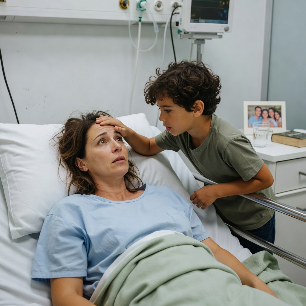 Si è svegliata dal coma e ha sentito suo figlio supplicare: “Mamma, non aprire gli occhi”… mentre suo marito e sua sorella già vendevano la sua vita…