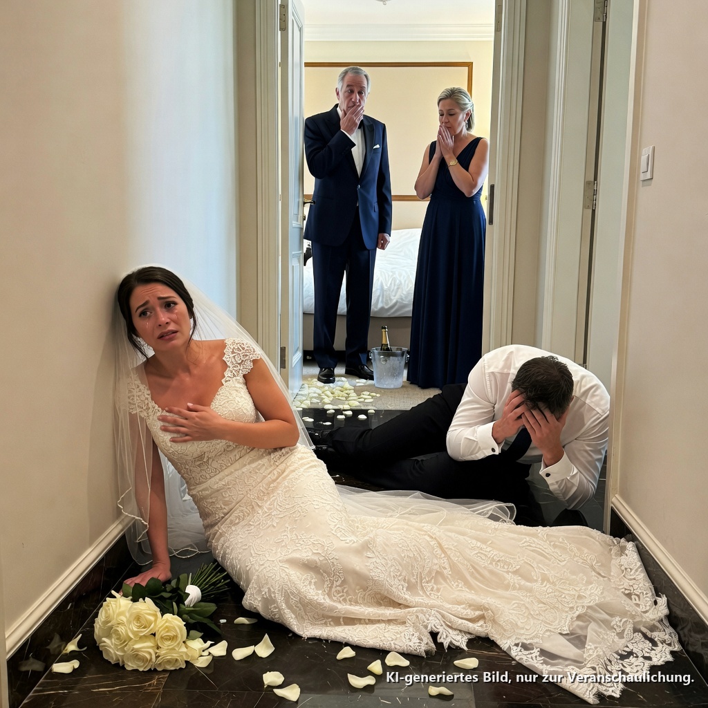 Die Braut schrie in ihrer Hochzeitsnacht, und ihre Schwiegermutter stürmte ins Zimmer. Sie fand sie zitternd auf dem Boden, während ihr Sohn flüsterte: „Sie musste bezahlen.“