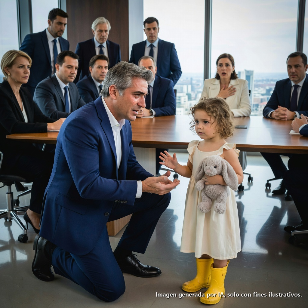 El poderoso multimillonario, que alguna vez hizo creer al mundo que no tenía corazón, se quedó sin palabras cuando una niña de tres años entró en su sala de reuniones y le pidió tomarle la mano solo una vez: «Papá… ¿puedo tomar tu mano solo una vez?»… Se quedó sin habla.