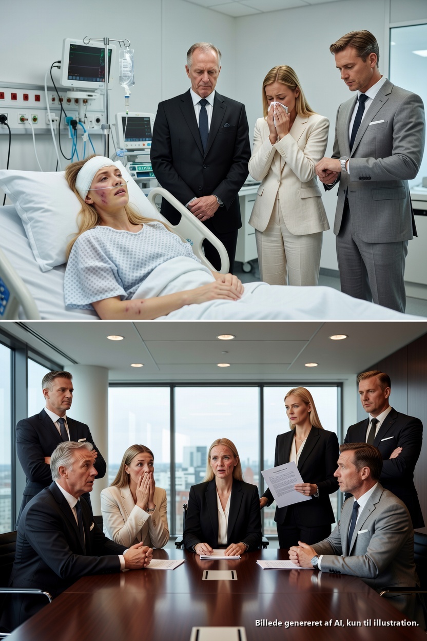 Da jeg lå for døden efter en frygtelig ulykke, stod de ved hospitalssengen… og sagde: “Hun er ikke vores datter. Lad hende…” De gik ud, som om jeg ingenting var. En uge senere kom de tilbage for arven — men alt, hvad de fandt, var et brev… der fik deres ansigter til at blegne.