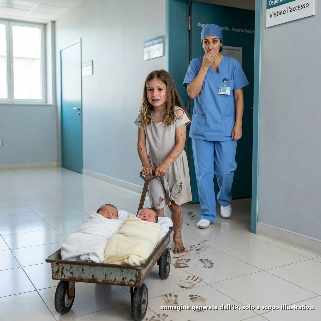 “La mia mamma dorme da tre giorni.” Una bambina di sette anni ha spinto una carriola per chilometri per salvare i suoi fratellini gemelli appena nati, e ciò che è successo dopo ha lasciato l’intero ospedale senza parole…