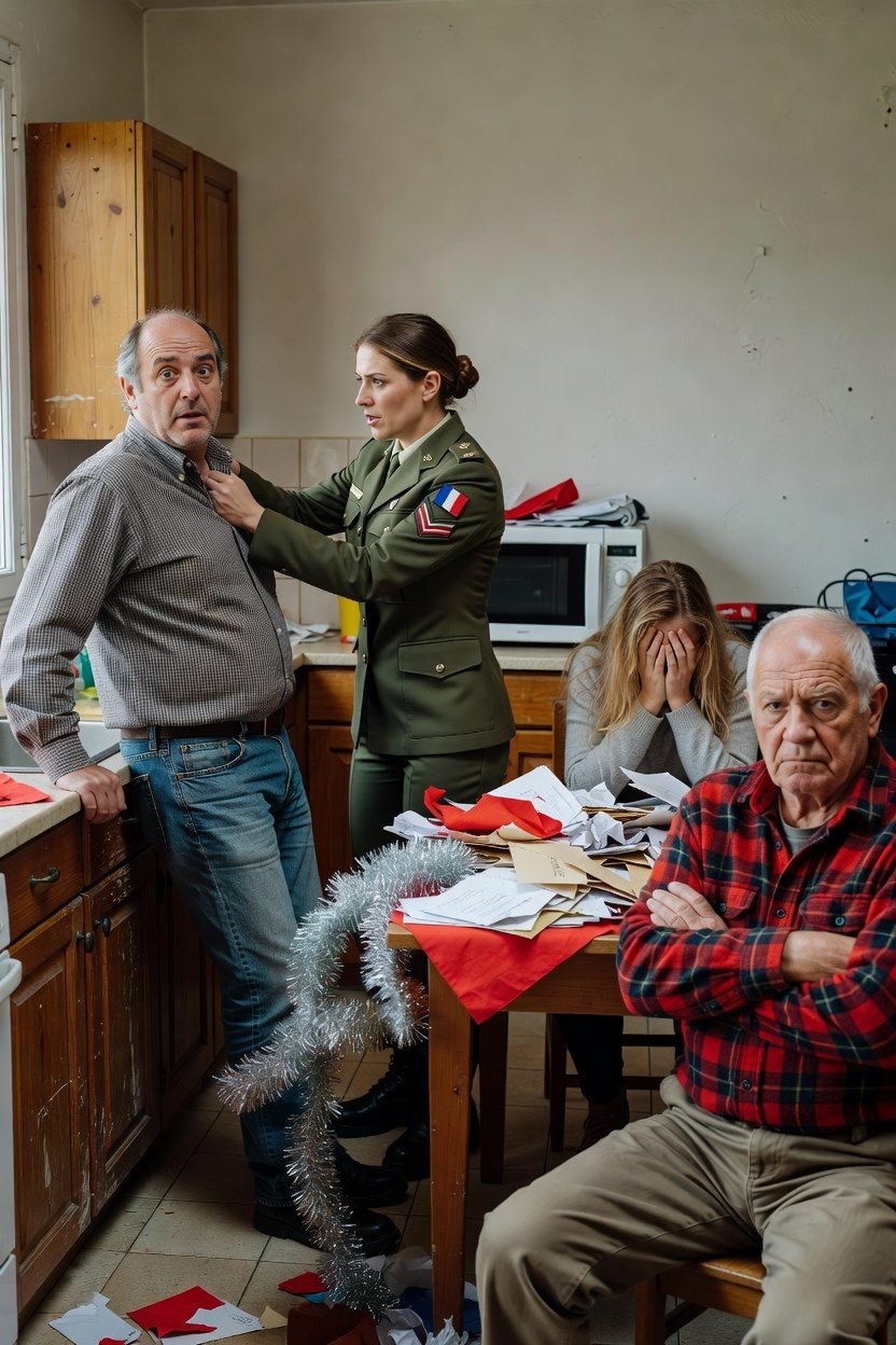 Elle est rentrée chez elle pour Noël dans son uniforme de marine et a trouvé son grand-père seul et gelant pendant que ses parents profitaient d’un…