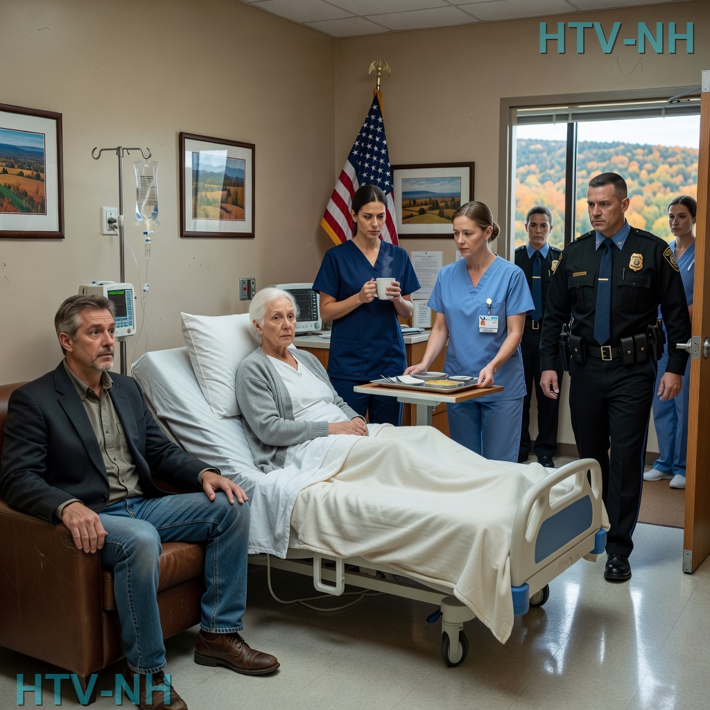 The institutional smell of bleach and boiled vegetables was suffocating, but it was nothing compared to the sickening performance happening right at the foot of my hospital bed.