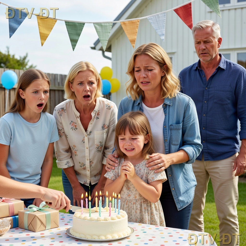 Ved min datters 5-års fødselsdagsfest fik de min niece til at skære kagen, mens min datter stod og hulkede og tryglede om at få lov til at puste sine egne lys ud. Min familie gav i stedet alle gaverne til min niece. Mor hånede: “Få hende til at tie stille, ellers får du fortryd det.” Søster fnisede: “Næste gang skal du ikke holde fester for opmærksomhedskrævende børn.” Far spyttede: “Hold op med at være dramatisk — det er bare én dum fest.” Jeg pakkede min hulkende datter sammen og gik uden et ord, men mit svar to dage senere chokerede dem alle…