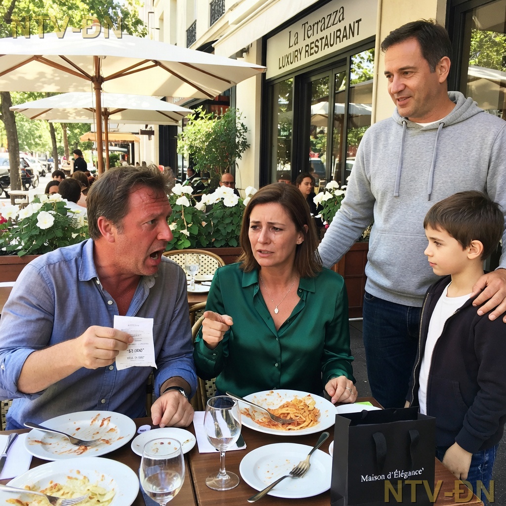 Nachdem sie von ihrer eigenen Schwester in einem Luxusrestaurant brutal abgewiesen worden waren, verwandelte sich die Scham eines Vaters und seines Sohnes in einen absoluten Triumph, als die snobistische Familie eine saftige Rechnung über dreitausend Dollar vom wahren Besitzer erhielt.