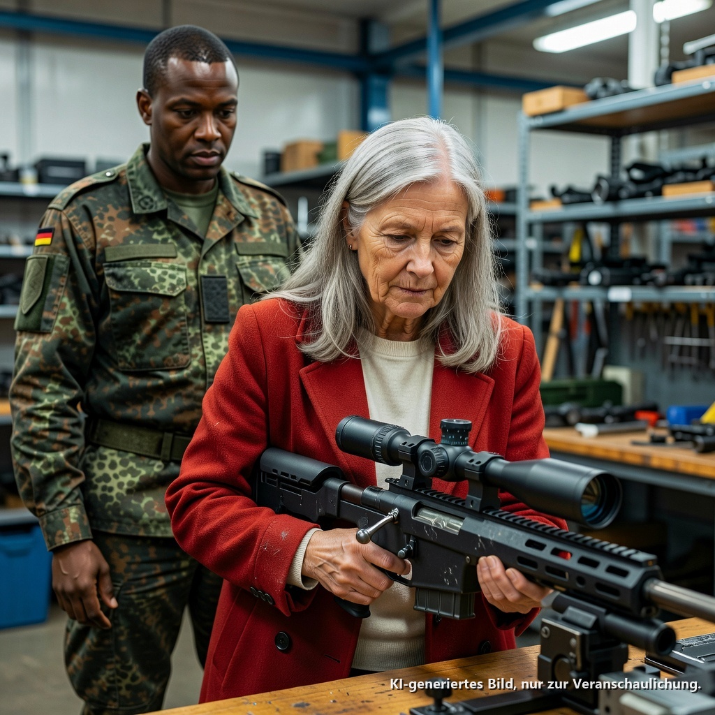 Der General ging an ihrem .50 Kaliber M82-Gewehr vorbei — und erstarrte, als er die legendäre Sniper-Unit-Anstecknadel sah…