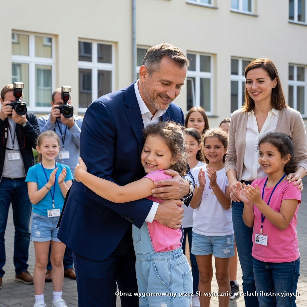 “Miliarder odwiedza sierociniec dla chwytliwej akcji PR… Aż mała dziewczynka podbiega do niego z krzykiem “Tatusiu!” i całe podwórko zastyga w ciszy.