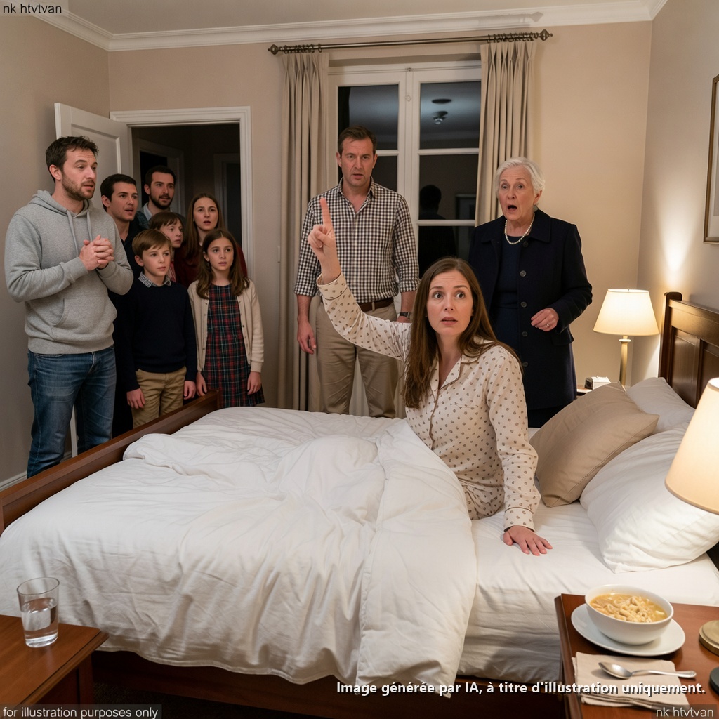 Ma belle-mère a mis des somnifères dans ma soupe et a fait entrer un inconnu dans ma chambre pour ruiner mon mariage. Mais elle a oublié une chose : je n’ai jamais avalé une seule goutte, et la caméra cachée a enregistré chaque mot de son mensonge. Quand mon mari est rentré furieux, toute sa famille derrière lui, elle a sangloté : « Je l’ai trouvée avec un autre homme. » Je les ai simplement regardés et j’ai demandé : « Voulez-vous d’abord regarder la vidéo ? »