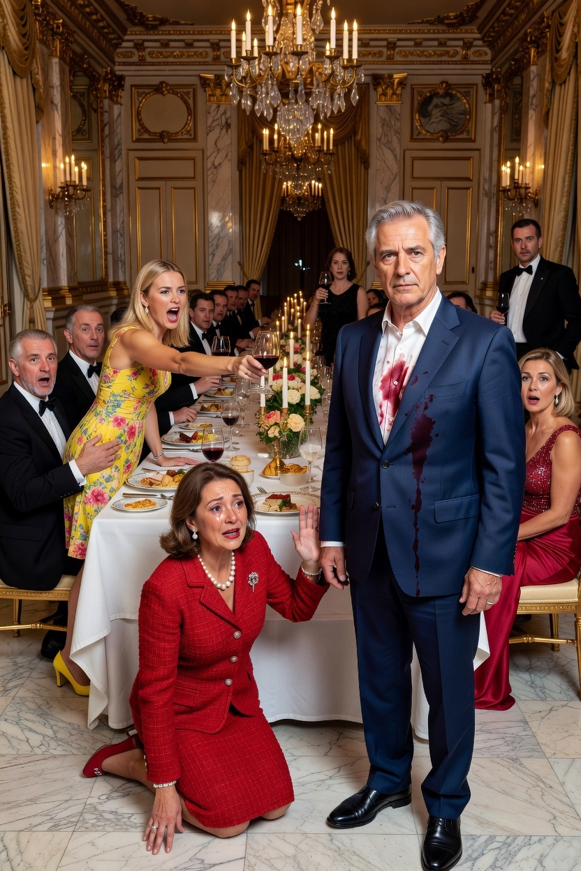 Ma belle-fille m’a lancé un verre de vin sur la poitrine lors de son dîner d’anniversaire à 3 000 dollars. « Tu n’es qu’un compte en banque sur pattes », a-t-elle ricané, tandis que ma femme regardait et souriait.