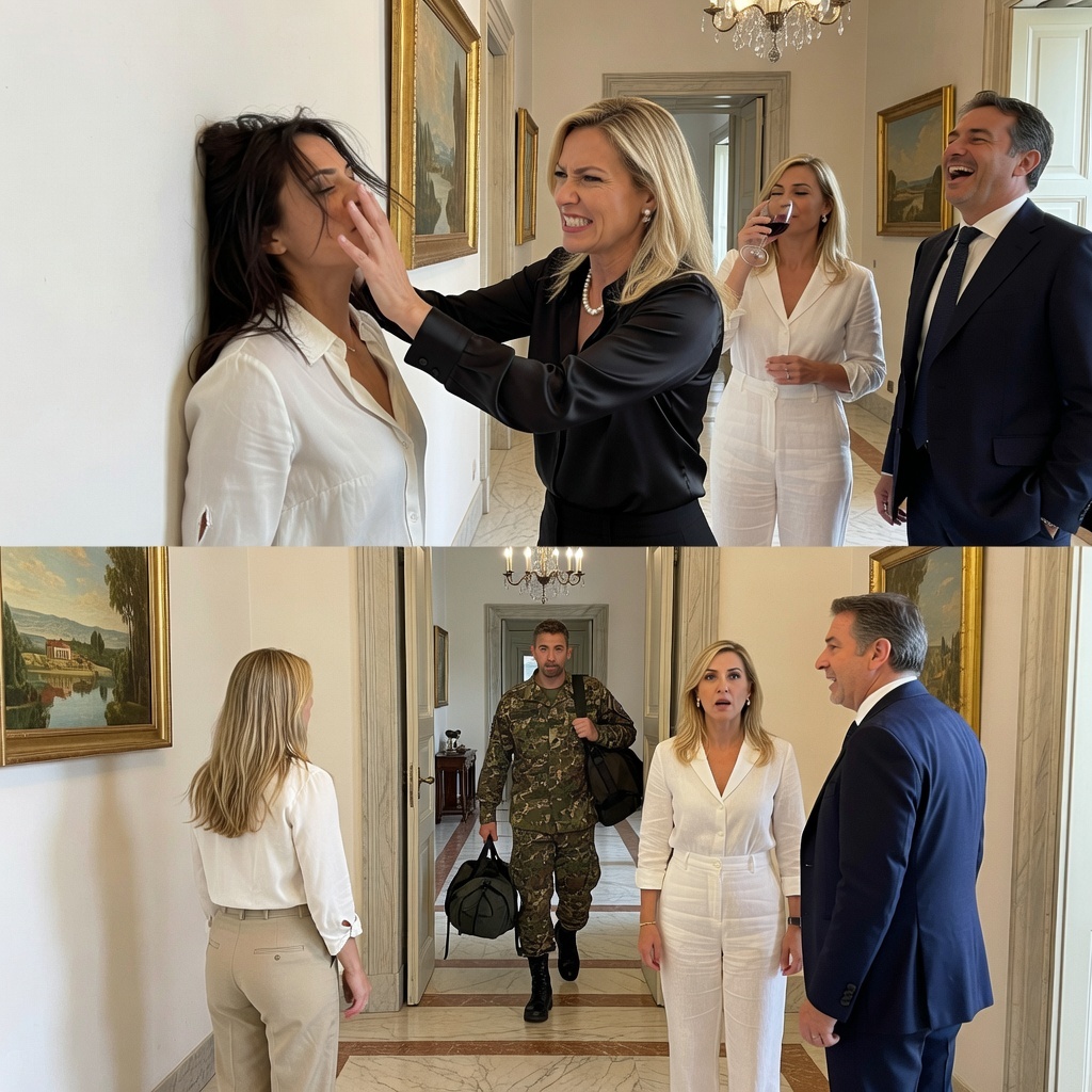 La mia suocera mi ha schiaffeggiato così forte che ho sbattuto contro il muro, mia cognata ha sputato vicino alla mia mano e mio cognato rideva chiamandomi approfittatrice… Pensavano che Julien fosse ancora in missione, finché la porta non si è aperta…