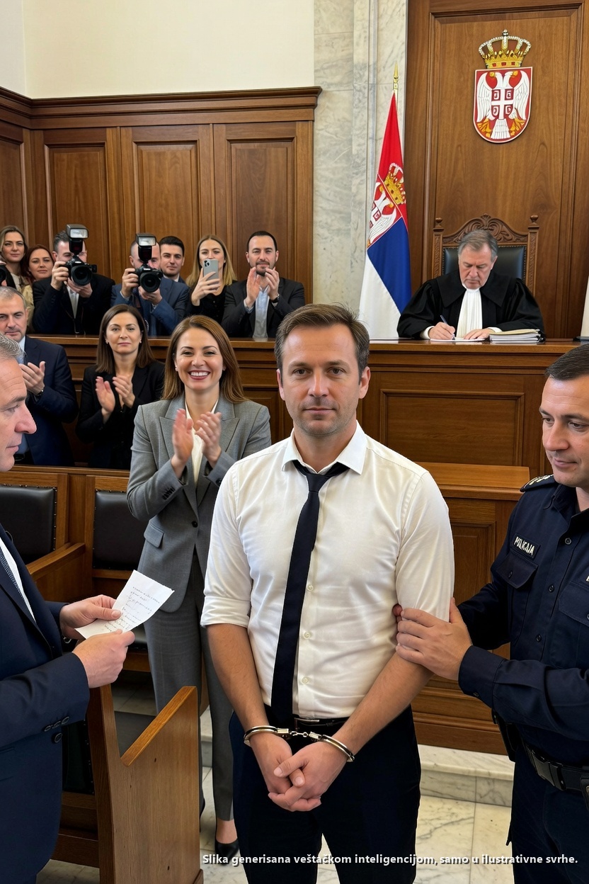 Sudijin glas je odjeknuo: “Pet godina zatvora.”
Dok su reči tonule u svest, moja žena je zapljeskala rukama, hladno se osmehujući.