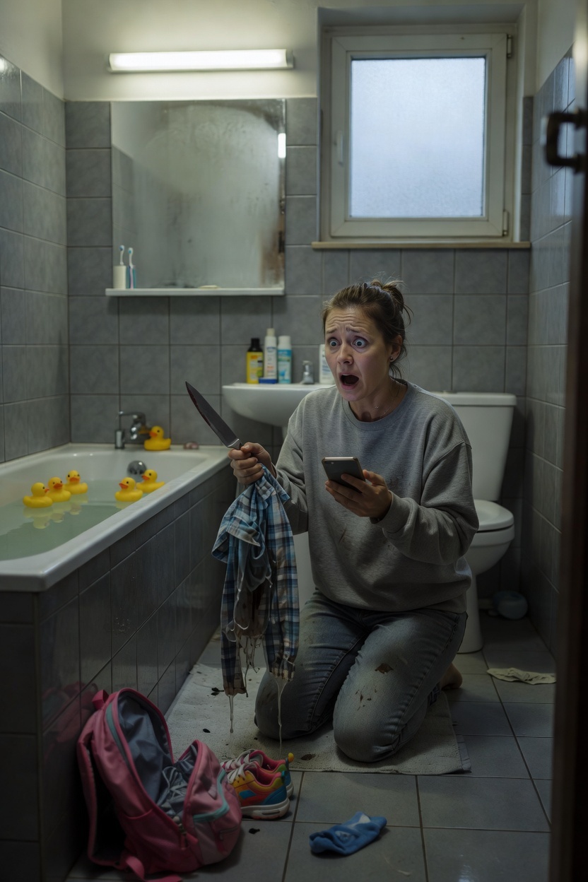 Hetekig mondogattam magamnak, hogy a tízéves lányom új iskola utáni szokása csak egy fázis – pontban 3:42-kor jött haza, szó nélkül lehúzta a cipőjét, egyenesen a fürdőszobába rohant, bezárta az ajtót, és addig súrolta magát, amíg én meg sem kérdezhettem a házi feladatról – de azon az éjszakán, amikor eldugult a kád lefolyója, és ott térdeltem egy műanyag szerszámmal, hajra és szappanhabra számítva, ami előkerült, az egy összecsavart, halványkék kockás darab volt az iskolai egyenruhájából, halvány rozsdás folttal, amit egy anya sem téveszt össze semmi mással, ha egyszer igazán meglátja… és amikor remegő hangon felhívtam a Maple Creek Általános Iskolát, hogy megkérdezzem, történt-e valami baleset az órák után, a recepciós nő olyan csendbe burkolózott, hogy tudtam, az életem már kettészakadt, mielőtt végül kimondta: „Mrs. Carter… azonnal jöjjön az iskolába, mert ön nem az első szülő, aki azt kérdezi, miért rohan haza egy gyerek fürdeni.”