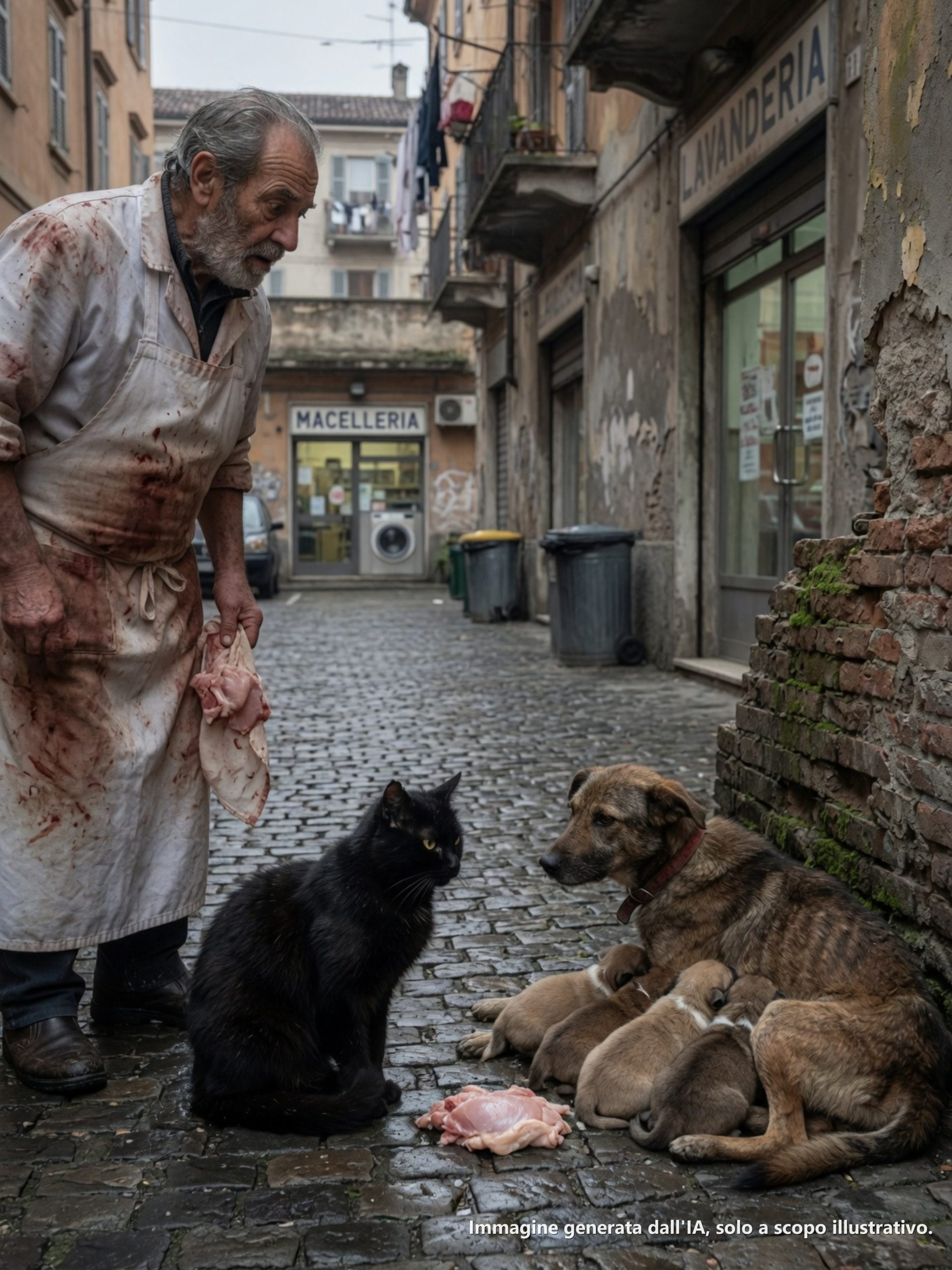 Alla quarta volta che quel gatto nero mi rubò qualcosa dal banco della macelleria, ero pronto a chiamarlo il piccolo delinquente più sfacciato di tutta Modena.