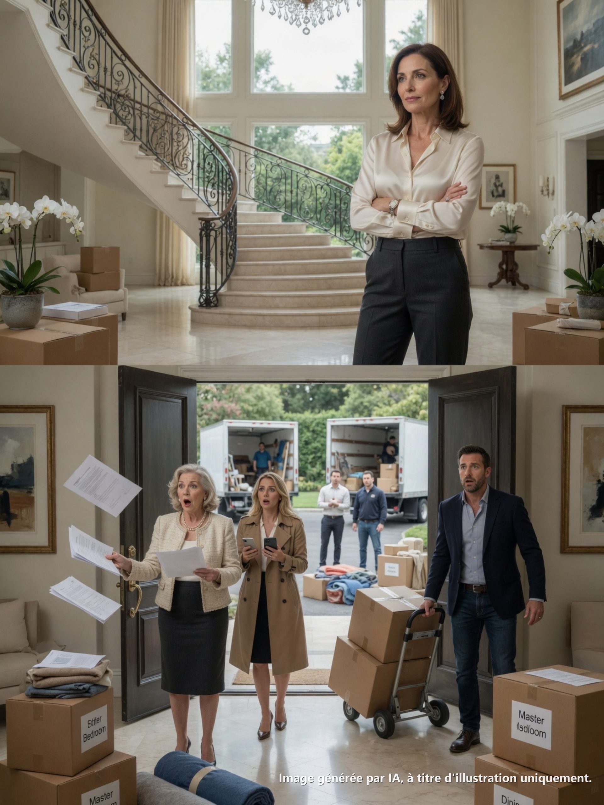 Dès que le divorce a été prononcé, la famille de mon ex s’est précipitée avec deux camions de déménagement pour réclamer…
