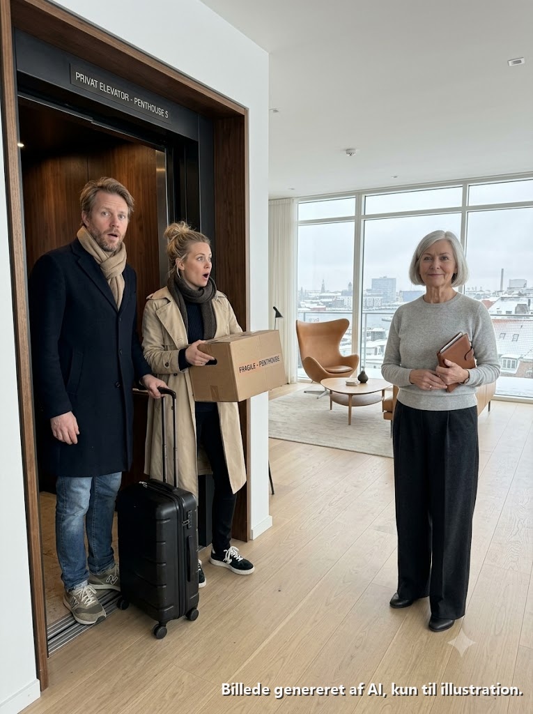 ltu “Vi hørte, du købte en penthouse. Vi kom for at flytte ind og skabe fred,” sagde min søn og svigerdatter efter at have smidt mig ud seks måneder tidligere. De forventede en svag enke, der igen tigger om familie. I stedet, da elevatordørene åbnede, og de trådte ind, frøs de. Kvinden, de havde efterladt på et billigt motel, stod i en luksuriøs penthouse. Jeg bød dem roligt velkommen… mens de ingen anelse havde om, at jeg hemmeligt kontrollerede realkreditlånet på det hus, de var ved at miste.