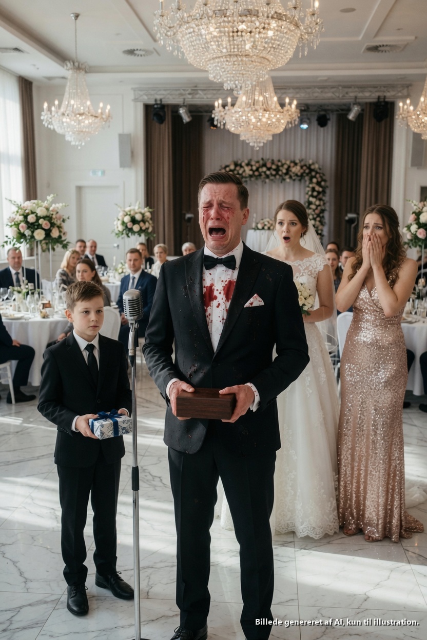 Min eksmand var mig utro, forlod mig og vores søn, og havde stadig frækhed nok til at invitere os til sit bryllup. Under sin tale grinede han og sagde: “At forlade det affald var mit livs bedste beslutning!” Forsamlingen brød ud i latter. Så tog min søn roligt mikrofonen. “Jeg har medbragt en særlig gave til dig, far,” sagde han og rakte ham en æske. Da min eks åbnede den, fik hans skrig hele lokalet til at tie stille.

Min eksmand, Ethan Caldwell, var mig utro, gik fra mig og vores søn, og havde stadig frækhed nok til at invitere os til sit bryllup. Under sin tale grinede han og sagde til et lokale fyldt med gæster: “At forlade det rod var mit livs bedste beslutning.” Folk lo med ham.