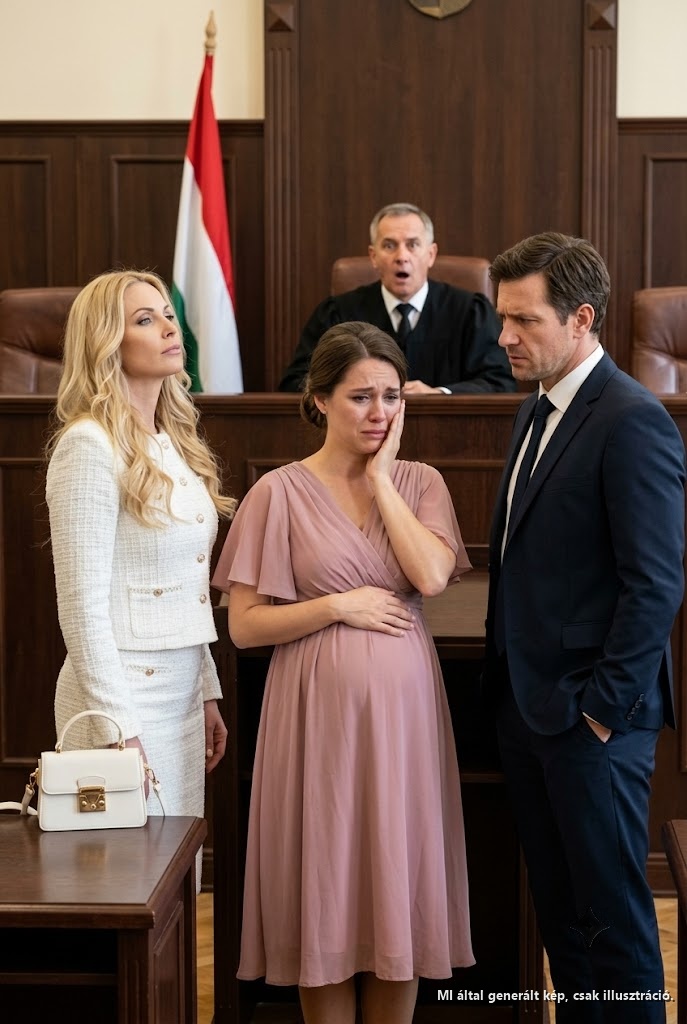 „Csak nézz rám.” Nyolc hónapos terhesen léptem be a tárgyalóterembe, válásra számítva – ám a vezérigazgató férjem és a szeretője megaláztak és megütöttek, mígnem a bíró felismert, bezárta az ajtókat, és felfedte azt a kapcsolatot, amelyet Adrian soha nem látott közeledni.