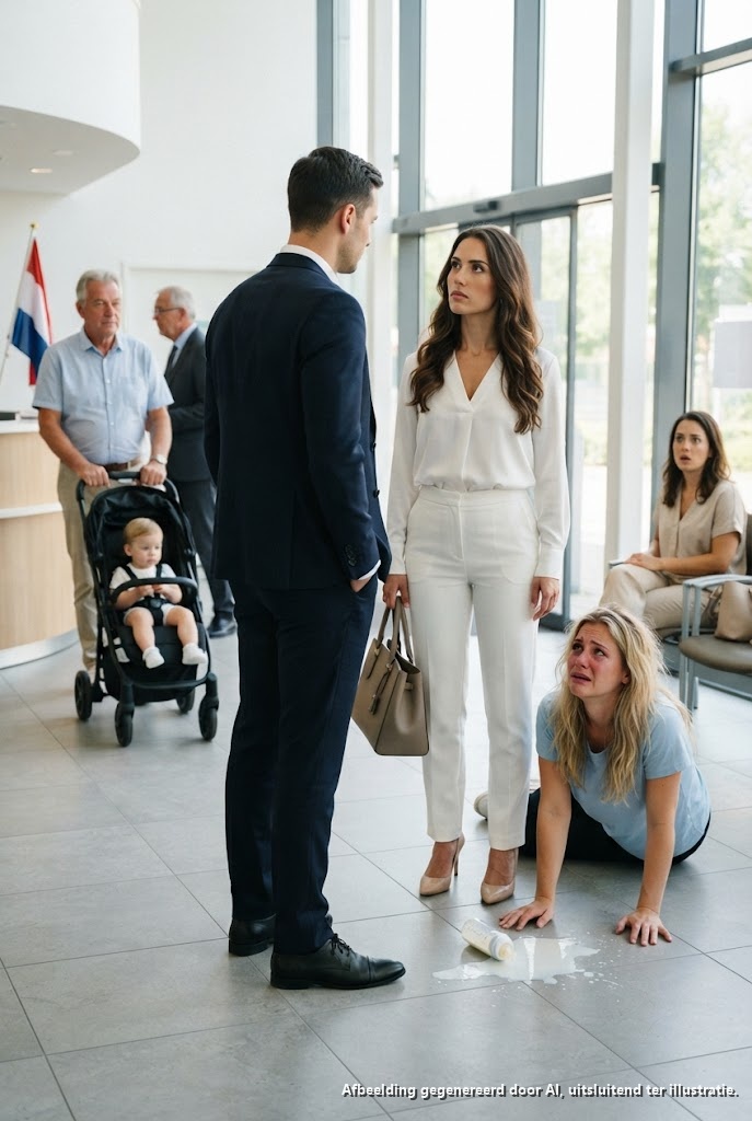 Een jaar na de scheiding kwam ik mijn ex-man tegen in het ziekenhuis, en toen hij grijnsde over het feit dat hij een eenjarige zoon had met mijn voormalige beste vriendin, glimlachte ik en zei: “Echt?” — vijf minuten voordat een man binnenkwam en zij de babyfles liet vallen.