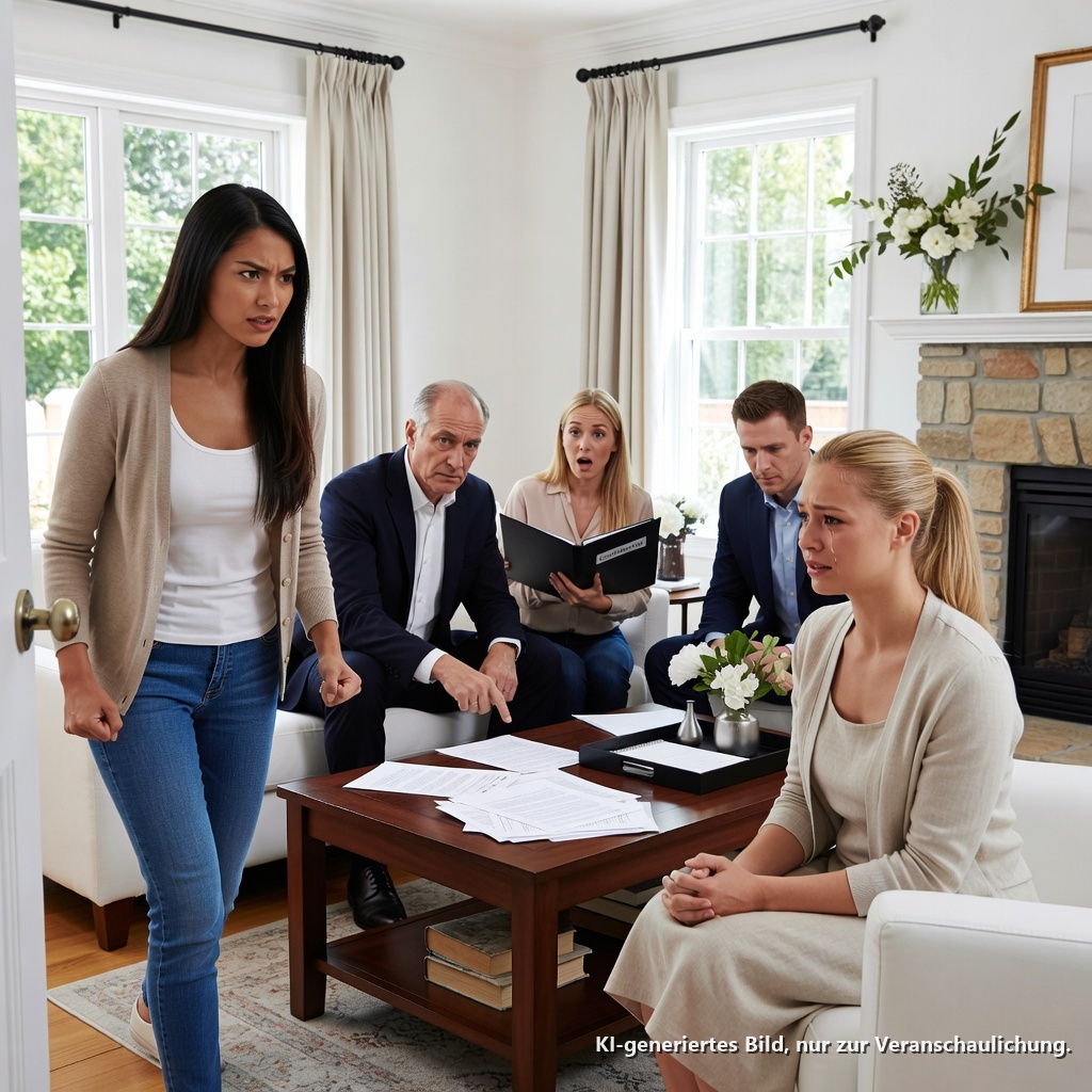 Ich kam einen Tag früher nach Hause und fand meine Schwester allein am Boden sitzend, heulend wie ein Schlosshund. Währenddessen durchwühlten ihre Schwiegereltern in meinem Wohnzimmer Unterlagen über mein Haus – also sorgte ich dafür, dass sie es bereuten, jemals einen Fuß hierher gesetzt zu haben.