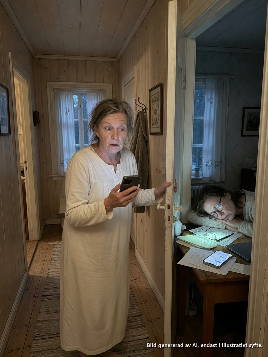 När jag gick upp för att hämta ett glas vatten klockan 3 på natten, fann jag min dotter sovande vid sitt skrivbord, hennes mobiltelefon fortfarande tänd bredvid henne. Jag gick för att bära henne till sängen, precis som jag brukade när hon var liten. Men när jag såg vad som fanns på skärmen, STANNADE MITT HJÄRTA…