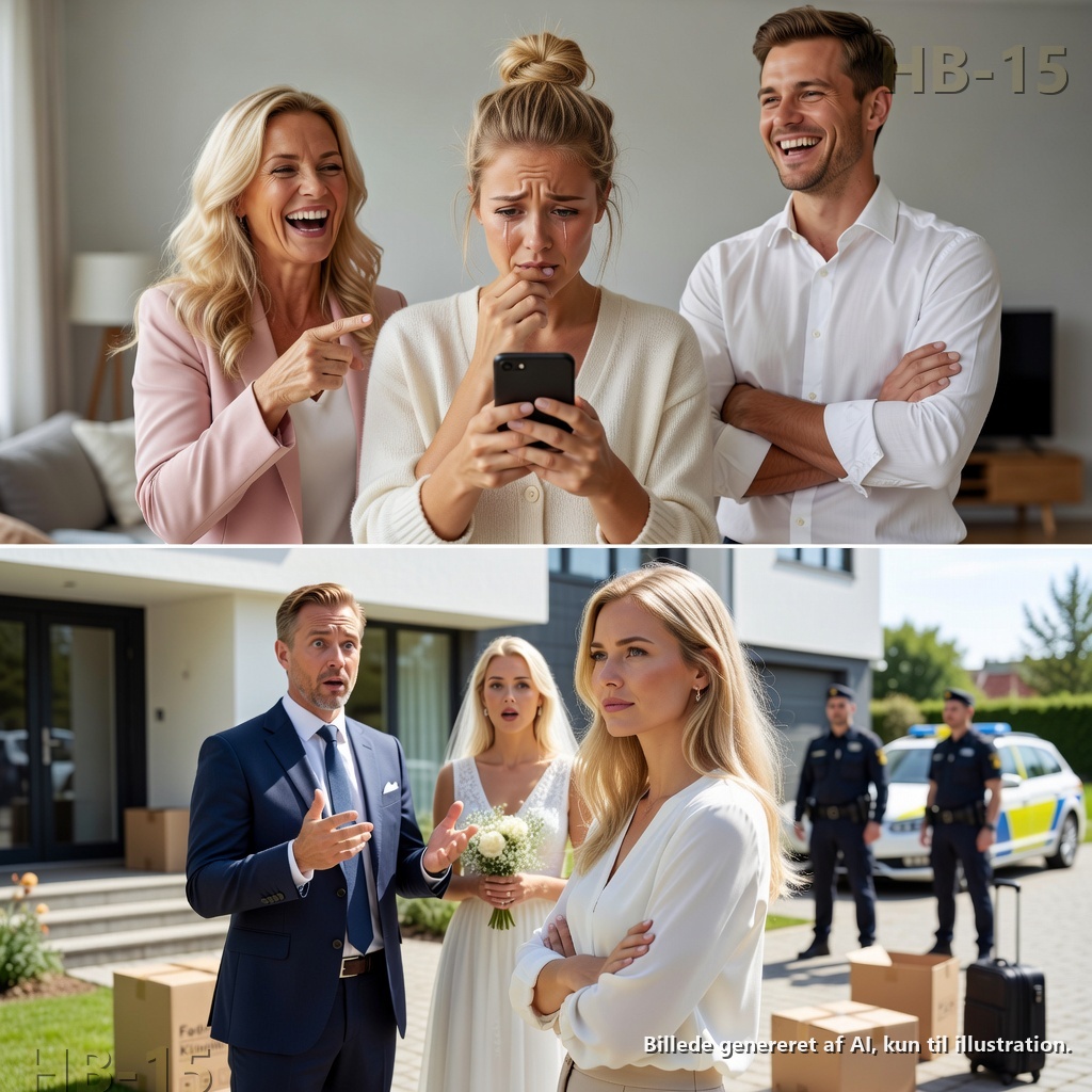 Klokken 2:22 om natten skrev min mand: “Jeg er lige blevet gift med min kollega.” Minutter senere ringede hans mor og kaldte mig en ubrugelig hustru – så jeg skiftede låsene, annullerede seks kort og stillede hans kasser udenfor. Da Daniel ankom med sin nye brud, stadig iført brudekjole, skreg han: “Åbn mit hus!” Jeg smilede gennem glasset. Han troede stadig, at skilsmisse var hans største problem… indtil politiet trådte ud.