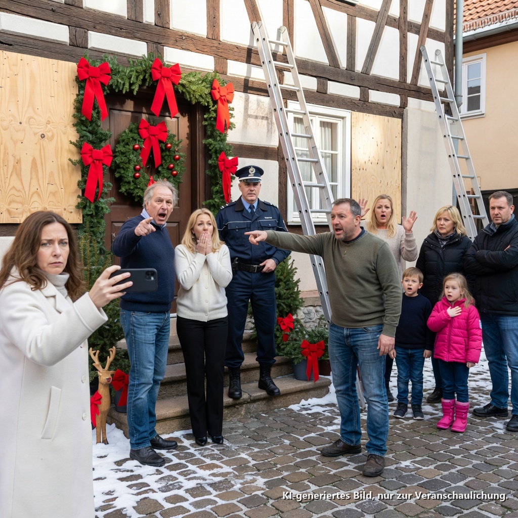 Auf einer Weihnachtsfeier hörte ich zufällig, dass meine Eltern mein Ferienhaus ohne Erlaubnis renoviert hatten und planten, die Familie meiner Schwester dort kostenlos wohnen zu lassen. Ich lächelte und schwieg, aber am nächsten Morgen hatte ich 99 Sprachnachrichten von meinen Eltern: “”Hey! Die Polizei ist hier!”””