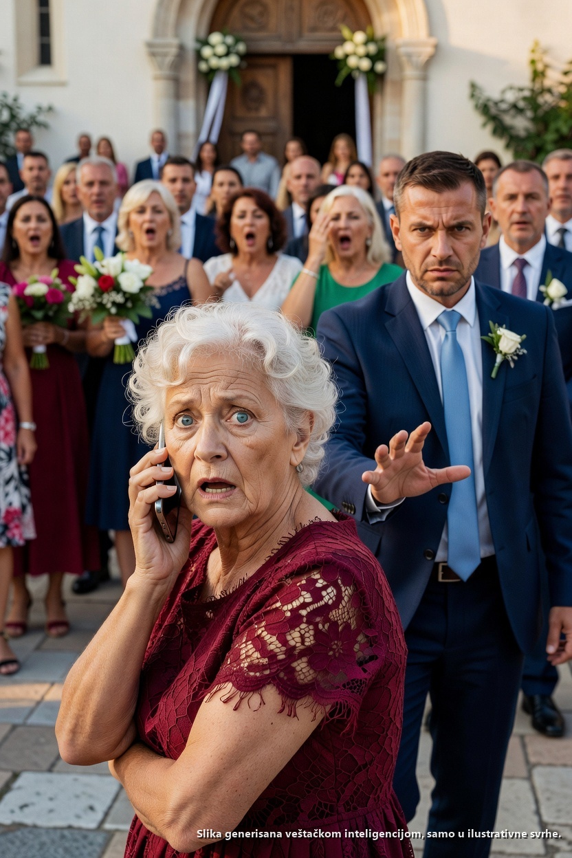 “Došla sam na venčanje svoje unuke. Na ulazu, moj sin me je zaustavio: ‘Mama, nisi na spisku.'”