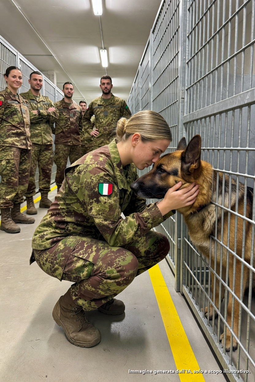 LA MOGLIE DI UN SEAL Entrò Da Sola in un’Asta di K9 in Pensione—I Cani si Bloccarono Quando Lei Disse il Nome del SUO DEFUNTO MARITO