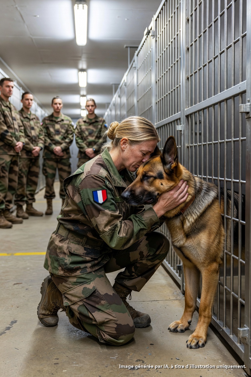 La FEMME d’un SEAL est entrée seule dans une vente aux enchères de chiens K9 retraités—Les chiens se sont figés quand elle a dit le nom de son DÉFUNT MARI.