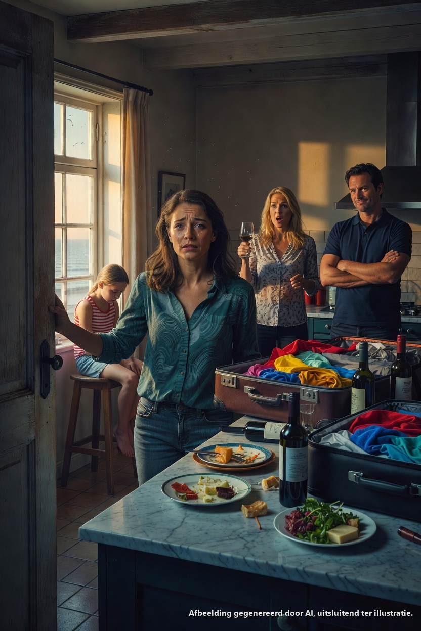 Ik betaalde al jaren voor de vakanties van mijn familie omdat ik oprecht dacht dat ik de mensen van wie ik hield hielp. Toen hoorde ik mijn moeder zeggen: “Ze is geen familie — ze is onze melkkoe,” en alles in mij stortte in. Ik stond daar in shock voordat ik eindelijk zei: “Dan is deze ATM gesloten.” Het moment dat die woorden mijn mond verlieten, begon iedereen te schreeuwen, te huilen en mij de schuld te geven. Maar dat was nog maar het begin van wat er ging gebeuren.