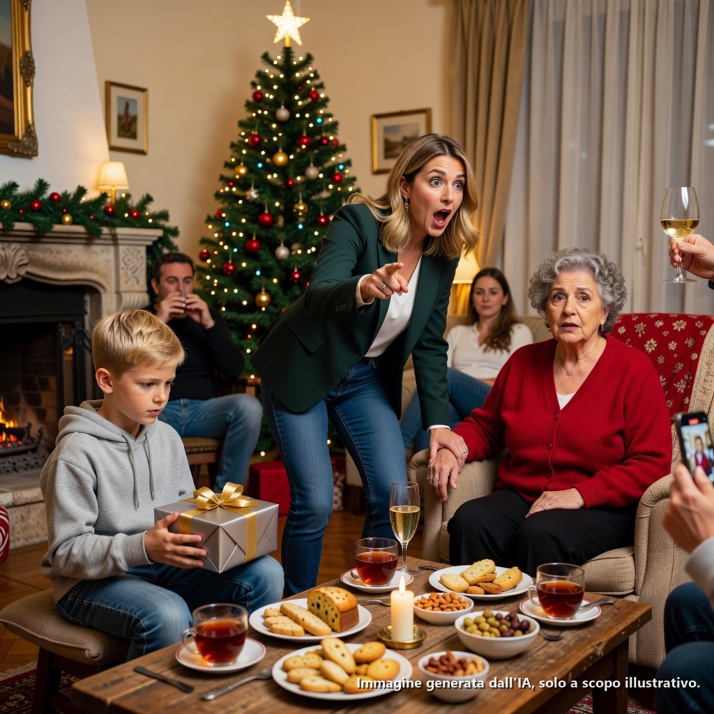 Alla vigilia di Capodanno, mia mamma guardò il regalo di mio figlio e disse: “Non teniamo regali da bambini che non sono vera famiglia”.