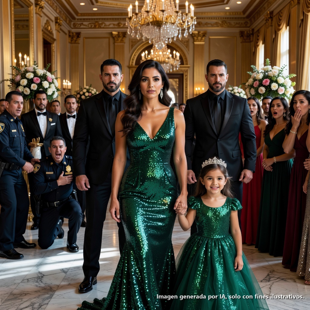 Había llevado a mi pequeña hija a la gala de la empresa de mi marido para darle una sorpresa. Ni siquiera habíamos llegado a los ascensores cuando su secretaria nos bloqueó el paso con una sonrisa gélida. «El señor Dominic ya está en el piso de arriba», dijo. «Su esposa y su hijo lo esperan». Sin responder, cubrí suavemente los oídos de mi hija, saqué mi teléfono y llamé a mi tercer hermano. Solo le di una orden. En pocas palabras, el destino de todos los que estaban en ese edificio acababa de cambiar. «Quítale todo».