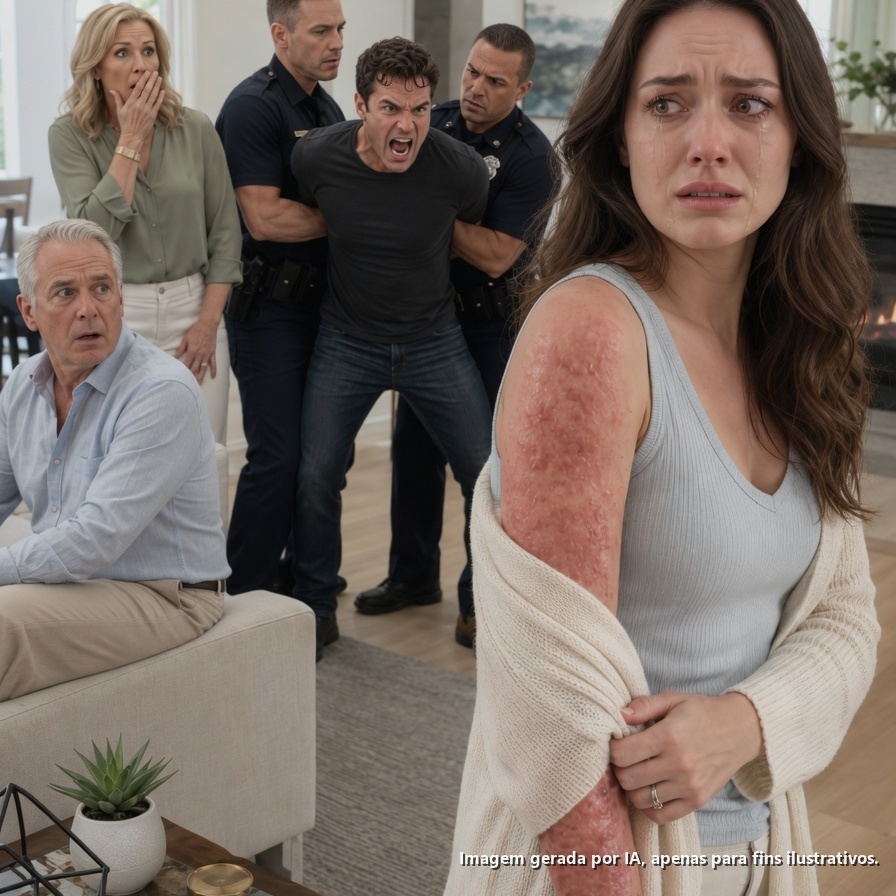 O meu marido pressionou a minha mão contra um fogão aceso porque alegou que o bife estava “destruído”. Quando desabei no chão em agonia, a minha sogra passou mesmo por cima de mim para encher novamente o copo de vinho e disparou: “Talvez agora ela aprenda qual é o seu lugar.”