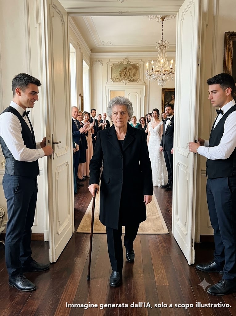 bcdu Mia madre mi ha schiaffeggiato al matrimonio di mia sorella perché mi sono rifiutato di cederle il mio attico da 2 milioni di dollari, poi la nonna che lei chiamava senile è entrata dalla porta con un avvocato.