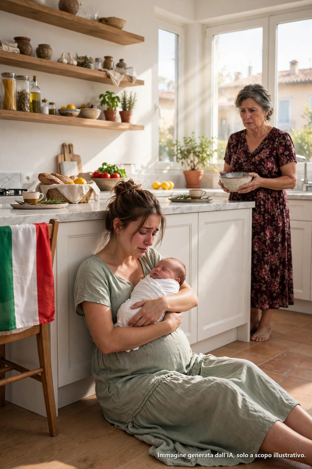 Mia moglie aveva appena partorito, e piangeva dalla fame, mentre mia madre diceva: “Non viziarla, vuole solo attenzioni”; ho finto di andare al lavoro, ho lasciato una telecamera dietro un vaso, e quando ho riguardato la registrazione, ho scoperto il motivo per cui la nostra bambina piangeva da 3 notti senza fermarsi.