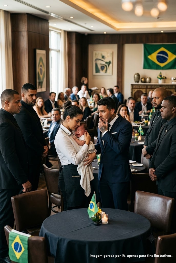 O chefe da máfia achou que a empregada de mesa tinha ultrapassado os limites quando ela pegou no filho dele que gritava, mas o silêncio do bebé expôs um crime que a própria família dele tinha pago para esconder.