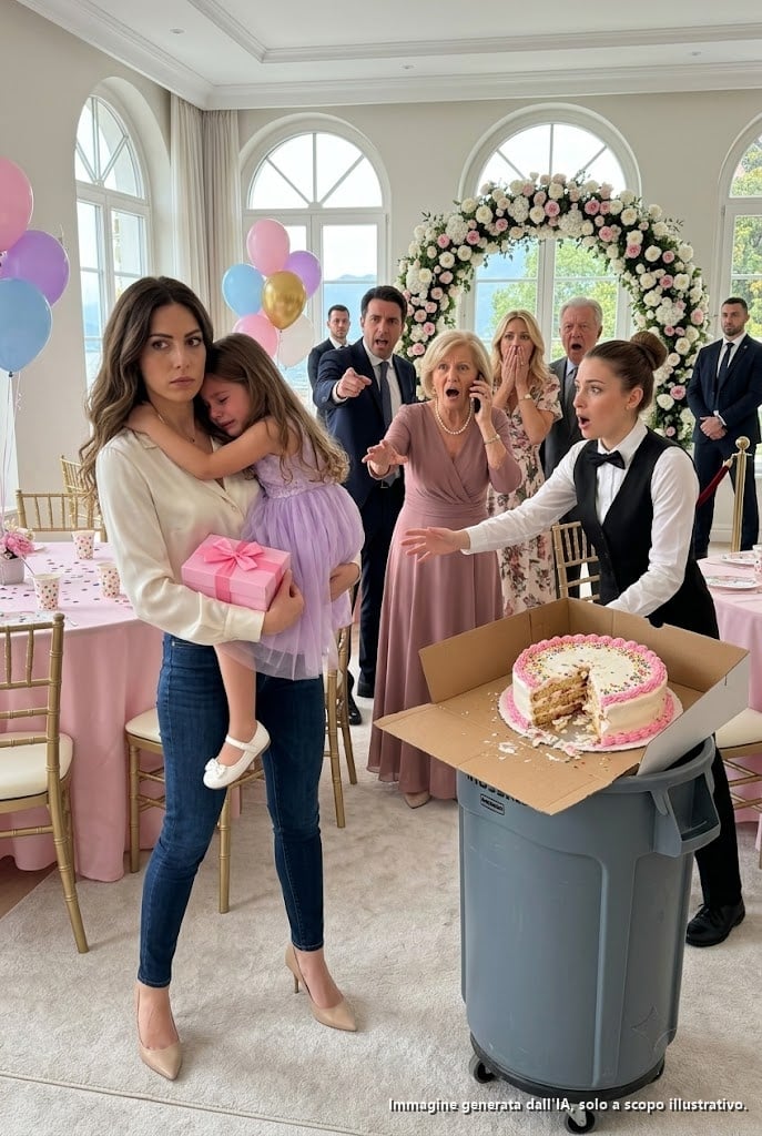 Al compleanno di mia figlia, trovai la sua torta nella spazzatura. Mio fratello rise: “Non valeva la pena sprecare una torta per lei.” La presi in braccio e me ne andai. La mattina dopo, mia madre singhiozzò: “Per favore, chiama la sala ricevimenti—stanno annullando il matrimonio di tuo fratello.” Risposi semplicemente: “Onestamente, non mi importa.” Mia madre cominciò a urlare… Riattaccai.
