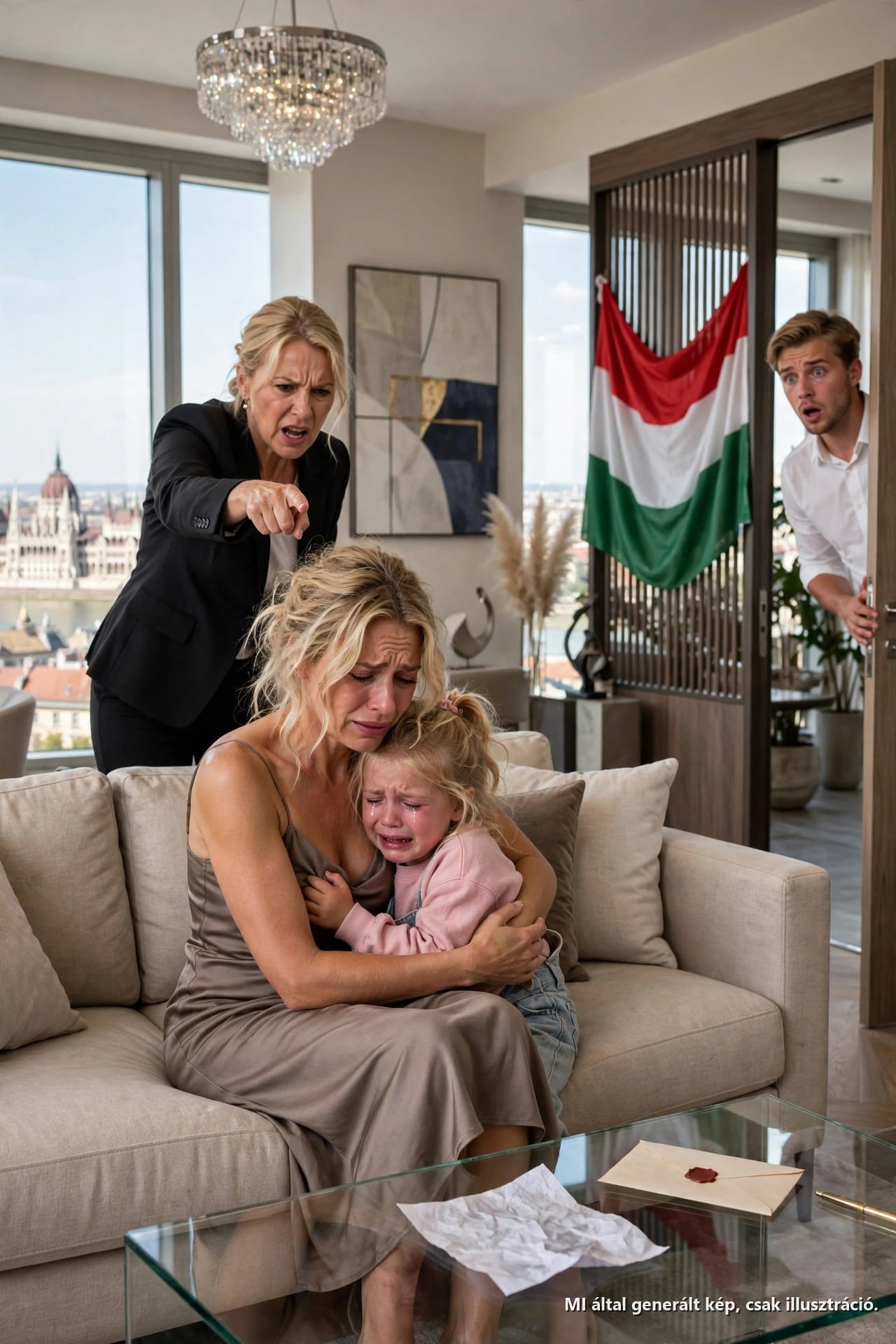 Az anyósom megütötte a 2 éves kislányomat egy virsli miatt, és azt mondta: “A lányok így tanulnak” 😢💔 Nem kiabáltam, csak megfogtam a telefonomat, lemondtam az egészségbiztosítási kártyáját, és kinyitottam egy kék mappát… anélkül, hogy elképzeltem volna, hogy egy 47 másodperces videó tönkreteszi a házasságomat.
Először az anyját ölelte meg.

Aztán megkérdezte:

“Hol van Valeria?”

Nem kérdezett Renatáról.

Nem kérdezte, hogy a lánya jól van-e.

Valeria kinyitotta az ajtót.

“A lányod arcán ott az anyád keze nyoma.”

Diego csak egy pillanatra pillantott a hálószoba felé.

“Az anyám azt mondja, megütötted.”

“Miután megütött egy 2 éves kislányt.”

“Ne indokold az erőszakot erőszakkal.”

Valeria undort érzett a nyugalma láttán.

“Milyen gyorsan véded az anyádat. Nem érdekel a kislány?”

“Ne kezdd a drámáidat.”

“Akkor mondd el, milyen igazságot titkoltál el előlem Mateóról.”

Doña Carmen abbahagyta a sírást.

Gyermekgondozás és higiénia
Diego összeszorította az állkapcsát.

“Hisztériás vagy. Holnap megbeszéljük.”

“Nem. Ma.”

Aztán Mateo megjelent a folyosón, a táblagépet a mellkasához szorítva. A szeme tele volt könnyel.

“Apa, most elmondod neki?”

A csend kiszívta a levegőt a szobából.

Doña Carmen behunyta a szemét.

Diego semmit sem tagadott.

“Apa?” – suttogta Valeria.

Egy lépést tett felé.

“Nem akartalak megbántani.”

Valeria keserű nevetést hallatott.

“Úgy hoztad be a házamba, mint az unokaöcsédet.”

“Gyerek volt. Nem az ő hibája.”

“Renatáé sem az.”

Doña Carmen felállt, belefáradva a színjátékba.

“Ne csinálj ekkora jelenetet. Te csak egy lányt adtál Diegónak. Mateo előbb jött, és fiú. Neki joga van.”

Valeria hányingert érzett.

Minden a helyére került: a kiváltságok, az ajándékok, a sürgős iskoladíj-fizetés, a vezetéknévről tett megjegyzések, a megvetés Renata iránt. A férje titkos fiát tartotta el, miközben a saját lányát teherként kezelték.

“Tudja Mateo anyja, hogy itt lakik?” – kérdezte.

Diego hallgatott.

Mateo halk hangon válaszolt:

“Anyu azt hiszi, a nagymamámnál vagyok Moreliában.”

Valeria a tévészék felé indult. Doña Carmen megpróbálta megállítani.

“Az nem a tiéd.”

“Az sem volt az övé, mégis jól használta.”

Kinyitotta a fiókot, és megtalálta a kék mappát. Benne volt Mateo születési anyakönyvi kivonata.

Apa: Diego Rivas Mendoza.

Voltak ott nyugták a Valeria számlájáról fizetett iskoladíjakról, banki átutalások egy Lucía Sandoval nevű nőnek, Doña Carmen orvosi feljegyzései, és a cégre terhelt kiadások másolatai.

De a legrosszabb alul volt.

Egy feljelentés-tervezet.

“Impulzív anya. Agresszív viselkedés egy idős nővel szemben. Ellenséges bánásmód egy családba integrált kiskorúval. A gyermek stabilitásának veszélyeztetése.”

Valeria mindent megértett.

Nemcsak elrejtették Mateót.

Provokálni akarták, felvenni, bolondnak beállítani, és a reakcióját felhasználni, hogy megtartsák a házat, az üzlet egy részét, és az előnyt a különválásnál.

“Ezért ütötte meg a lányomat?” – kérdezte Doña Carménra nézve.

Diego közelebb próbált lépni.

“Ne beszélj hülyeségeket.”

De az anyósa idegesen túl sokat beszélt.

“Nem gondoltam, hogy a kislány beveri a fejét a székbe. Csak sírnia kellett, hogy elveszítsd az önuralmad.”

Diego dühösen fordult meg.

“Anya!”

Túl késő volt.

Valeria felemelte a telefonját.

“Fel van véve.”

Diego felé ugrott, hogy elvegye, de ő hátrébb lépett.

“Ha hozzám érsz, az is fel lesz jelentve.”

Mateo sírni kezdett.

“Megvan a videóm.”

Doña Carmen elsápadt.

“Mateo, ne avatkozz bele.”

A fiú feloldotta a táblagépet. Elmagyarázta, hogy a nagymamája kérte meg, hogy vegye fel, “amikor Valeria megőrül”. De a videó korábban kezdődött.

Gyermekgondozás és higiénia
Látni lehetett, ahogy Renata a tányérhoz lép. Felvette a virslit, és felkínálta Mateónak.

“Tessék” – mondta a kislány.

Mateo elmosolyodott.

Aztán Doña Carmen hangja hallatszott:

“Meglátjuk, ez tanítja-e valamire az anyját.”

A kéz lecsapott.

Az ütés élesen és szárazon visszhangzott.

Renata elesett.

És Doña Carmen azt mondta:

“Ordíts hangosan, te kölyök. Hogy az az őrült nő odaszaladjon.”

Senki sem szólt.

Diego nem tűnt megbánónak.

Be van szorítva – annak tűnt.

Valeria elküldte a videót az e-mailjére, a nővérének és az ügyvédjének. Aztán felhívta a gyerekorvost.

“A 2 éves lányomat arcon ütötték. Még ma szükségem van az orvosi igazolásra.”

Aztán hívta a 911-et.

Televízió és videoberendezések
Doña Carmen azt kiabálta, hogy Mexikóban a nagymamák nevelik a gyerekeket, hogy ez túlzás, hogy egy beteg nőt nem lehet bűnözőként kezelni “egy pofonért”.

Valeria felemelte Renatát, aki ijedten ébredt fel, és Diegóra nézett.

“Ez nem pofon volt. Ez csapda volt.”

Amikor kopogtak az ajtón, és egy hang a jelentést kérte, Diego megpróbálta megfogni a kezét.

“Még megoldhatjuk ezt családon belül.”

Valeria a videóra nézett, a mappára, és a lánya feldagadt arcára.

“Nem, Diego. Mostantól az igazság fogja megoldani.”

És amikor kinyílt az ajtó, mindenki megértette, hogy a hazugságnak nincs többé helye abban a házban.

Te is feljelentést tettél volna abban a pillanatban, vagy még megpróbáltál volna Mateóra is gondolni, mielőtt döntesz?

3. RÉSZ

Két rendőr lépett be, Renata gyerekorvosával és Miriammal, Valeria ügyvédjével, egy komoly nővel, aki felemelt hang nélkül beszélt.

“Először megvizsgáljuk a gyermeket.”

Doña Carmen másodpercek alatt szerepet váltott. Abbahagyta a kiabálást, és sírni kezdett.

“Beteg vagyok, tisztelt uram. A menyem gyűlöl engem. Megütött, és elvette a gyógyszereimet.”

Gyermekgondozás és higiénia
Miriam nem dőlt be neki.

“Van egy sérült kiskorú és egy videó. Az intézkedést megelőzi minden beszélgetés.”



—Egy család akkor hullik szét, amikor egy felnőtt megengedi, hogy egy kislányt bántsanak, hogy egy hazugságot védjenek.

Azon a vasárnapon doña Carmen azt hitte, hogy Renatát veri egy kolbász miatt. Valójában mindenki álarcát letépte. Felfedte a rejtegetett fiút, a titokban elköltött pénzt, a tervet, hogy bolondnak állítsák be, és a rothadt gondolatot, hogy egy fiú többet ér, mint egy kislány.

Valeria nem tartotta meg azt a családot.

Épített egy másikat, kisebbet, tisztábbat és biztonságosabbat.

Olyat, ahol Renatának nem kellett versengenie a szeretetért.

Olyat, ahol az osztozkodást nem büntették.

Olyat, ahol egyetlen családnév sem ért többet egy lány méltóságánál.

Mert néha egy gyermek megmentése nem azt jelenti, hogy ott maradsz, hogy mindenki nyugodt legyen, hanem azt, hogy becsukod az ajtót, még akkor is, ha remeg a kezed.

És Valeria becsukta.

Hogy Renata soha ne tanulja meg otthonnak hívni azt a helyet, ahol véreztették.

Szerinted Valeriának igaza volt, hogy nem bocsátott meg, vagy volt még valami megmenthető abban a családban?

Jogi nyilatkozat: Ez a tartalom mesterséges intelligencia által készült, szórakoztatási célból. Bármilyen hasonlóság valós személyekhez, eseményekhez vagy helyekhez pusztán a véletlen műve.