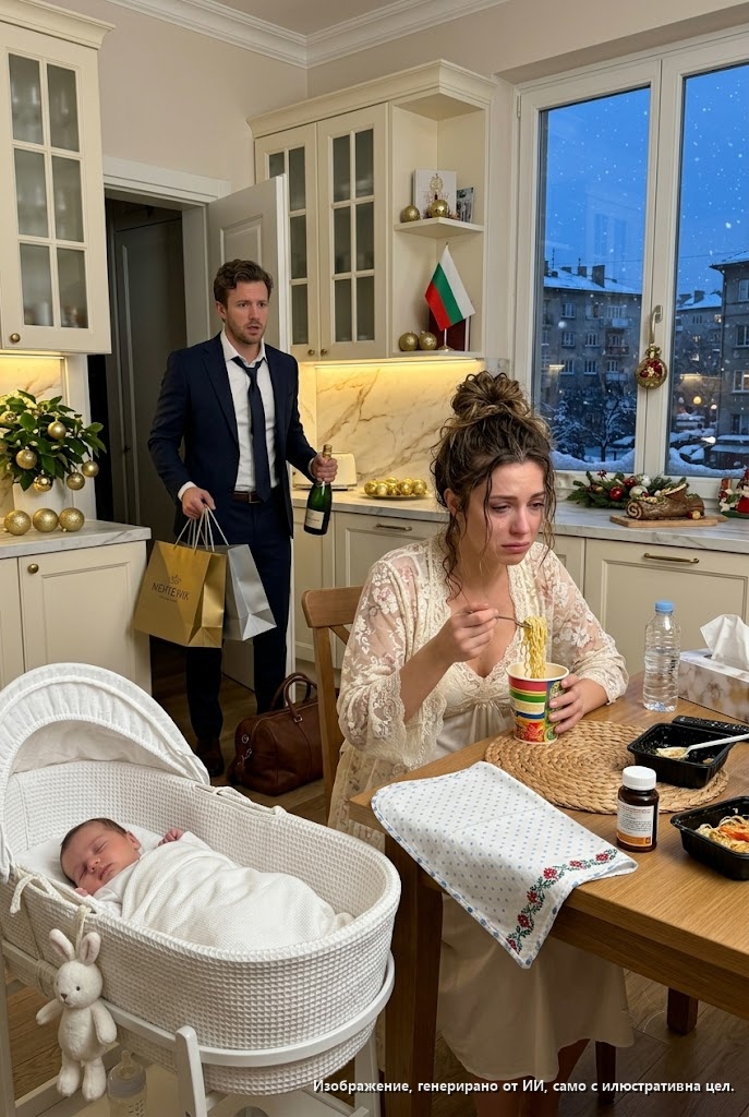 Върнах се рано от Германия на новогодишната нощ—семейството ми беше на почивка, докато жена ми, 11 дни след цезарово сечение, ядеше студени нудли сама…

Първото нещо, което видях, когато се върнах от Германия о