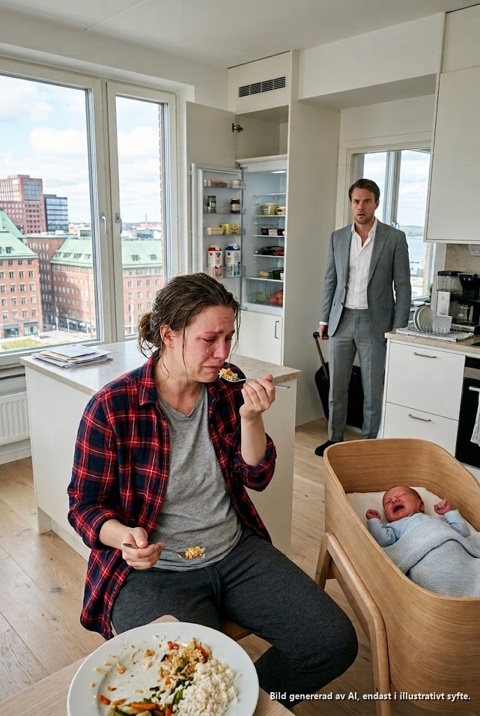 Jag kom hem tidigt på nyårsafton för att överraska min fru och hålla vår nyfödde son för första gången.