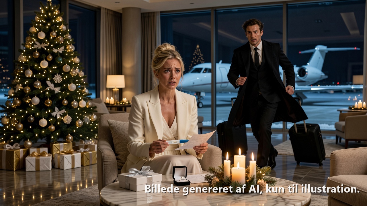 Hun efterlod skilsmissepapirer og en graviditetstest juleaften, og mafiabossen susede af sted for at stoppe hende, før hendes fly lettede.