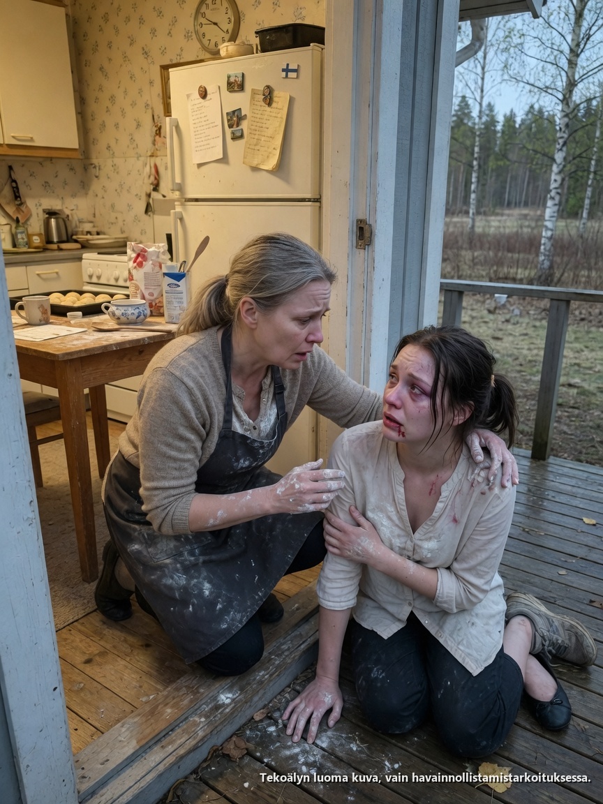 Miniäni ilmestyi ovelleni tuskin pystyssä pysyen. Hän kuiskaamalla sanoi: “Se oli kälyni. Hän sanoi, ettei vauvani kuulu tänne.” Soitin veljelleni ja sanoin: “On aika. Tehdään niin kuin isä meille opetti.”