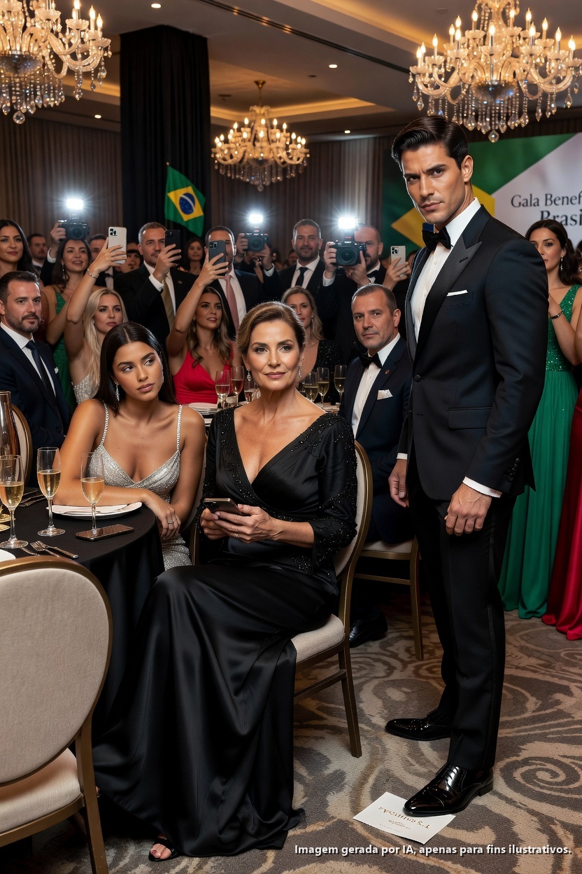 O filho do chefe aproximou-se: “Este lugar VIP é para a minha namorada.” Agarrou no meu cartão de identificação, atirou-o para o chão e sorriu arrogantemente. As câmaras piscavam. Os telemóveis gravavam. Mantive-me calma e disse: “O que acabou de fazer… custou à sua mãe 1,3 mil milhões de dólares.”