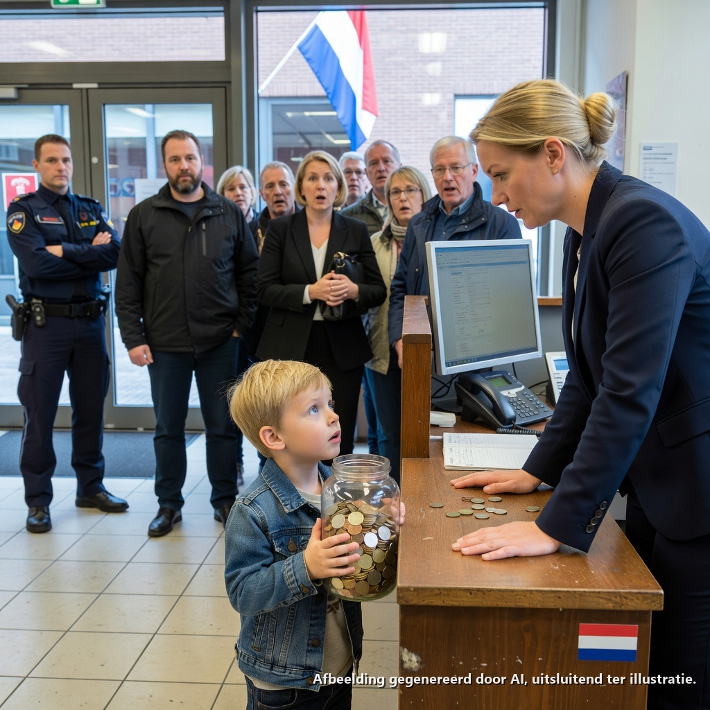 Een 7-jarige jongen liep Ridge Community Bank binnen met een augurkenpot vol munten en vroeg om een spaarrekening voordat de slechte mannen terugkwamen.