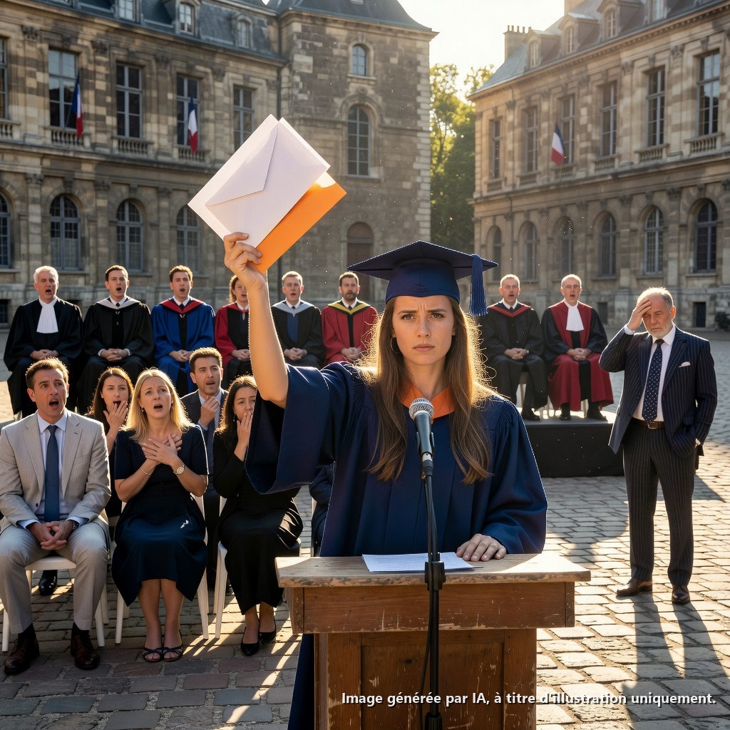 Lors de ma cérémonie de remise de diplôme, mon père a soudainement déclaré qu’il me coupait les vivres, affirmant que je n’étais même pas sa vraie fille. La pièce s’est figée…