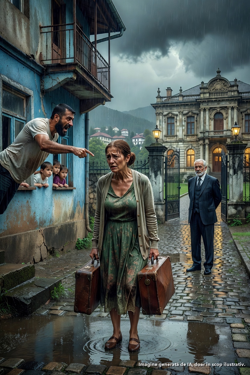 Soțul ei a dat-o afară cu 2 valize ca să-și bage amanta… dar vecinul bogat a deschis ușa și a dezvăluit minciuna pe care el a ascuns-o timp de 24 de ani.