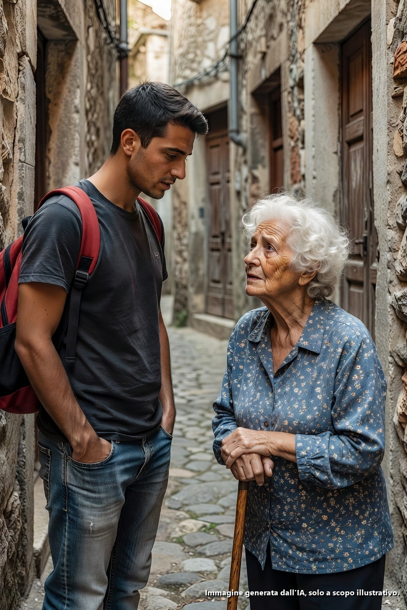 *Tutti mi chiamavano stupido perché mi prendevo cura di una vecchia signora sola gratuitamente… finché le sue ultime parole non fecero a pezzi la sua famiglia: “I miei figli mi hanno lasciata molto prima di seppellirmi.”*

«Quindi stai davvero ancora pulendo la casa di quella vecchia signora gratis? Allora non sei gentile… sei stupido.»

Questo è quello che mi disse mio cugino Iván una sera, quando mi vide contare le mie ultime monete per l’autobus fuori dalla mia università.

La presi sulla risata.

Ma la verità?

Fece male… perché una parte di me pensava che potesse avere ragione.

Mi chiamo Diego. Ho 21 anni, sono uno studente universitario a Guadalajara e, come tanti studenti che cercano di non affogare, sopravvivevo un giorno alla volta.

Poco sonno.

Cibo non abbastanza.

Troppi lavori.

Davo ripetizioni, trasportavo scatole al mercato all’aperto, consegnavo ordini, facevo turni in un bar vicino al centro… tutto ciò che poteva aiutarmi a pagare fotocopie, trasporti e qualcosa di economico da mangiare.

Fu allora che vidi il post in un gruppo Facebook:

**“Giovane uomo responsabile cercasi per aiutare anziana signora con le pulizie. Zona centro. Pagato a visita.”**

Non sembrava affascinante.

Ma per me, 200 pesos a settimana potevano fare la differenza tra mangiare pasti veri per qualche giorno… o sopravvivere a base di cracker e caffè.

La donna si chiamava Carmen.

Viveva in una di quelle stradine antiche e strette dove le case sembrano ancora in piedi solo perché ci si sono abituate.

La prima volta che bussai, pensai che non sarebbe venuto nessuno.

Passarono diversi minuti.

Quando la porta finalmente si aprì, vidi una minuscola signora anziana con i capelli completamente bianchi, una mano tremante che stringeva un bastone, e uno sguardo stanco nei suoi occhi che sembrava più vecchio del suo corpo.