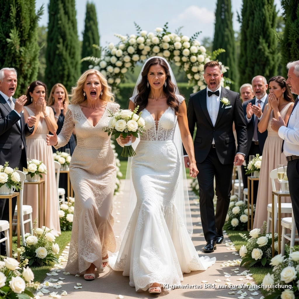 Bei meiner Hochzeit überraschte mich meine Schwiegermutter, indem sie mein Monatsgehalt von $8.500 und alle meine Boni verlangte „Wenn du damit nicht einverstanden bist, kannst du die Hochzeit verlassen.”